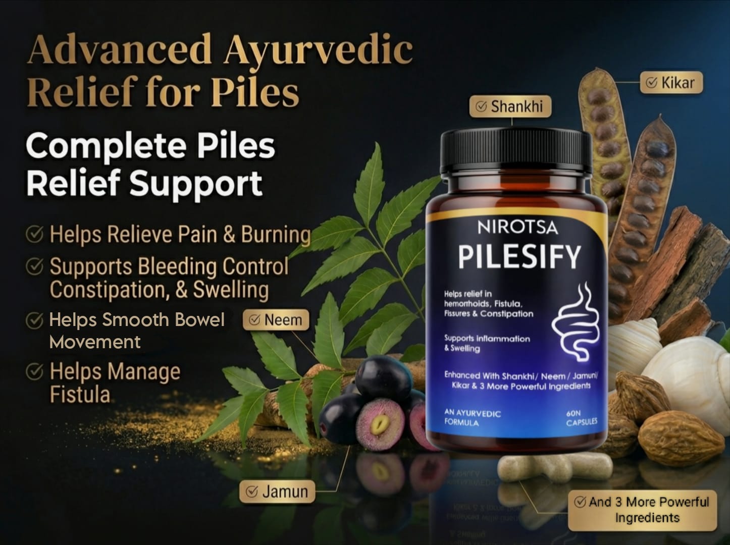 Ayurvedic Medicine For Piles, Hemmarhoids, Fistula & Constipation EBC image 5