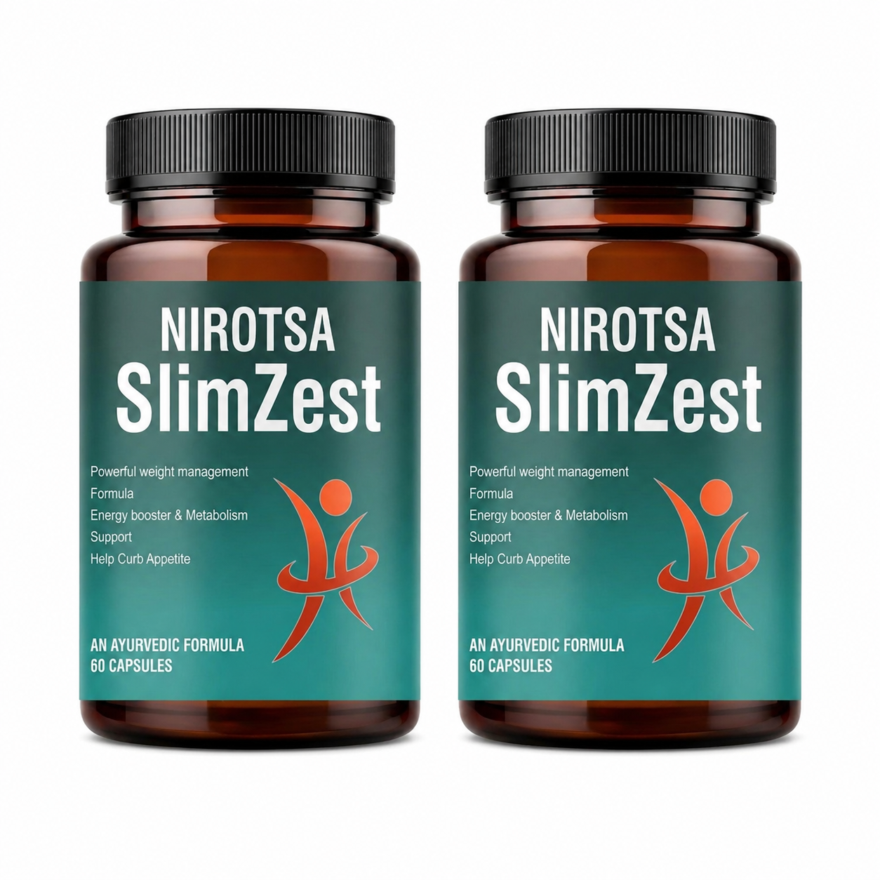 Nirotsa SlimZest Weight Loss Support Supplement | Helps Manage Appetite & Boost Metabolism | Herbal Capsules for Men & Women