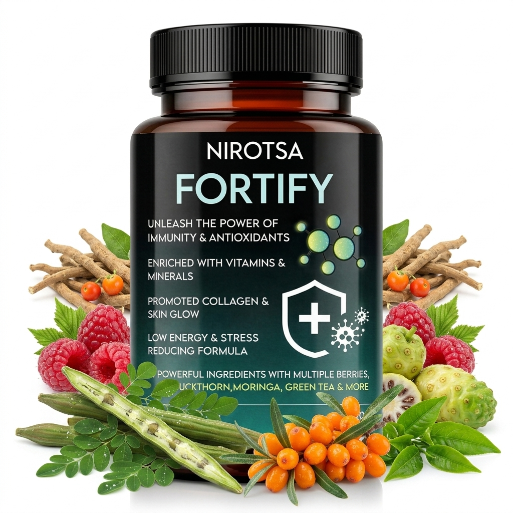 NIROTSA Fortify Multivitamin & Antioxidant Capsules For Men & Women | 60 Capsules