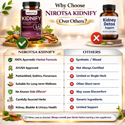 Kidnify Ayurvedic Medicine For Kidney Stone, UTI, Gallbladder | Detox & Cleanse